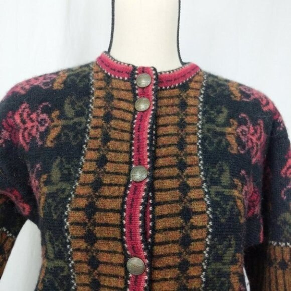 100% Wool Button Down Jacket S - Picture 2 of 6